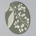 SERENE LEAFY FANTASIES Round Wall Art