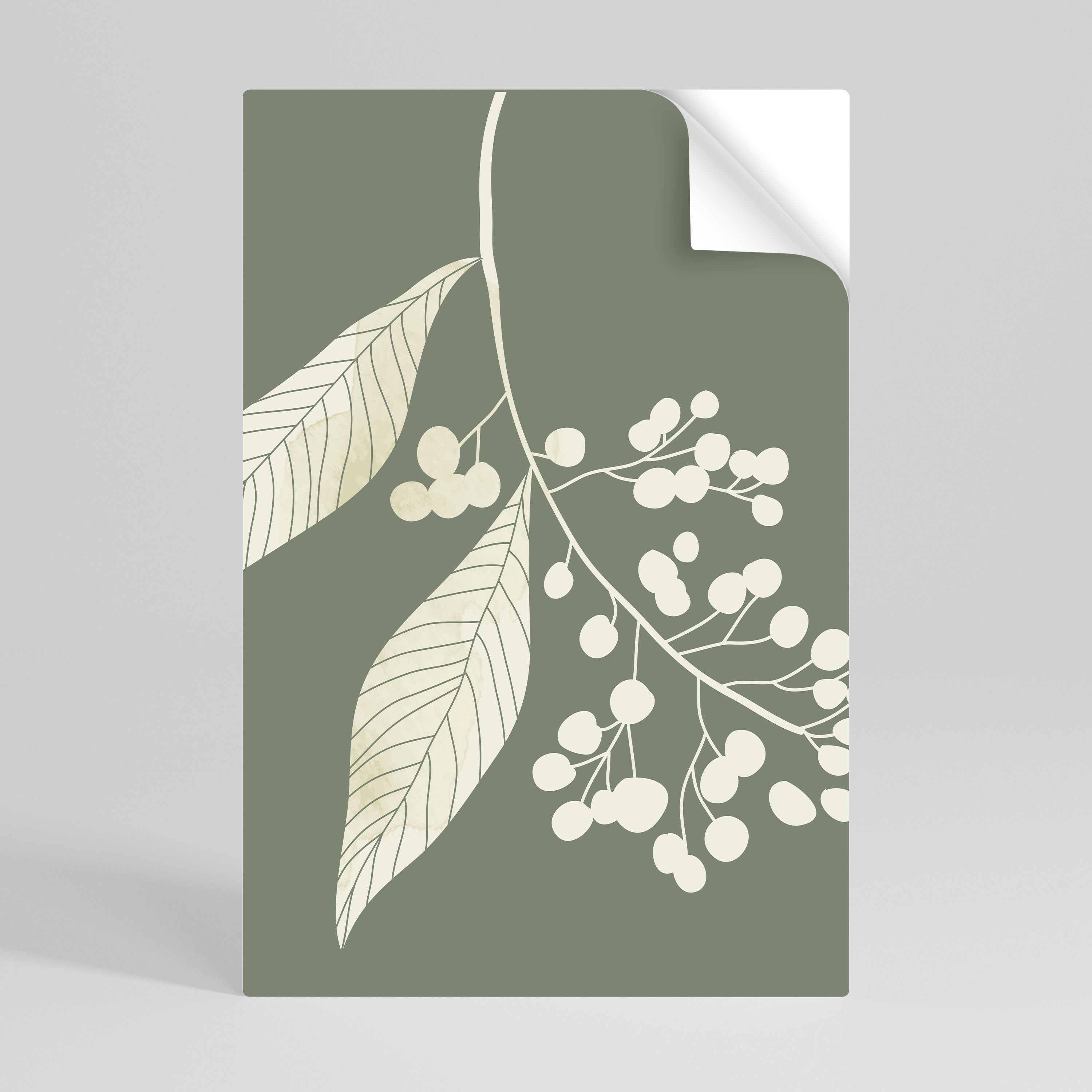 SERENE LEAFY FANTASIES Peel and Stick Vertical Poster