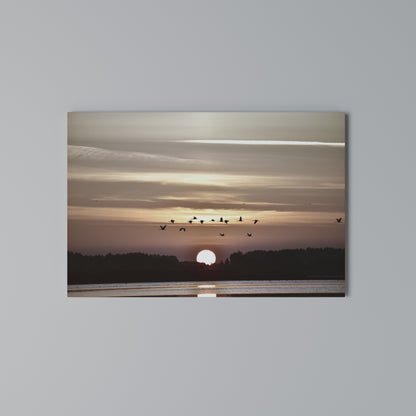 SUNSET FLIGHT SYMPHONY Cuadro en lienzo horizontal