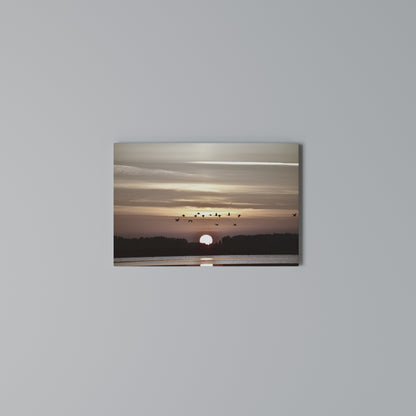 SUNSET FLIGHT SYMPHONY Cuadro en lienzo horizontal