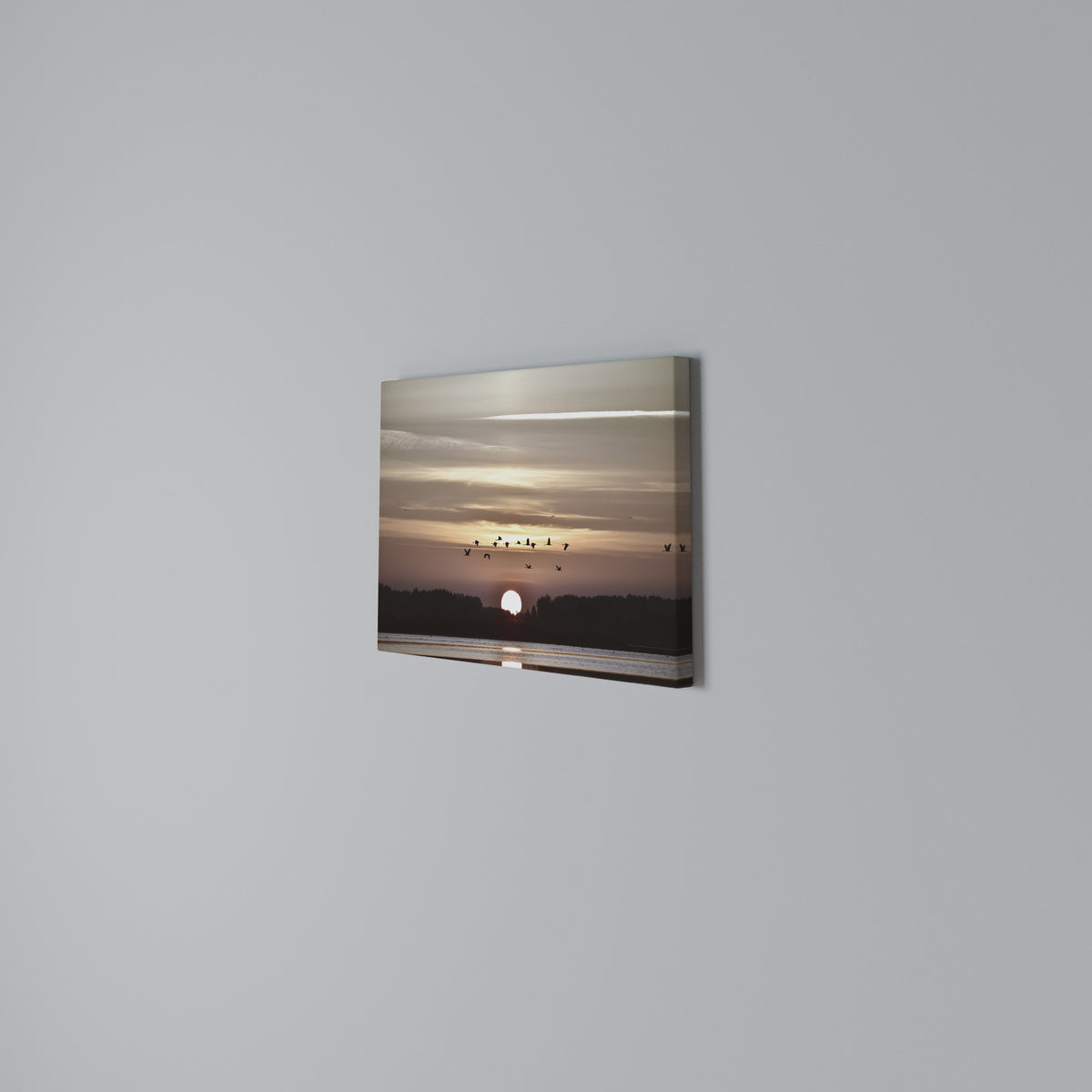 SUNSET FLIGHT SYMPHONY Cuadro en lienzo horizontal