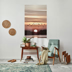 SUNSET FLIGHT SYMPHONY Peel and Stick Vertical Poster