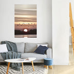 SUNSET FLIGHT SYMPHONY Peel and Stick Vertical Poster