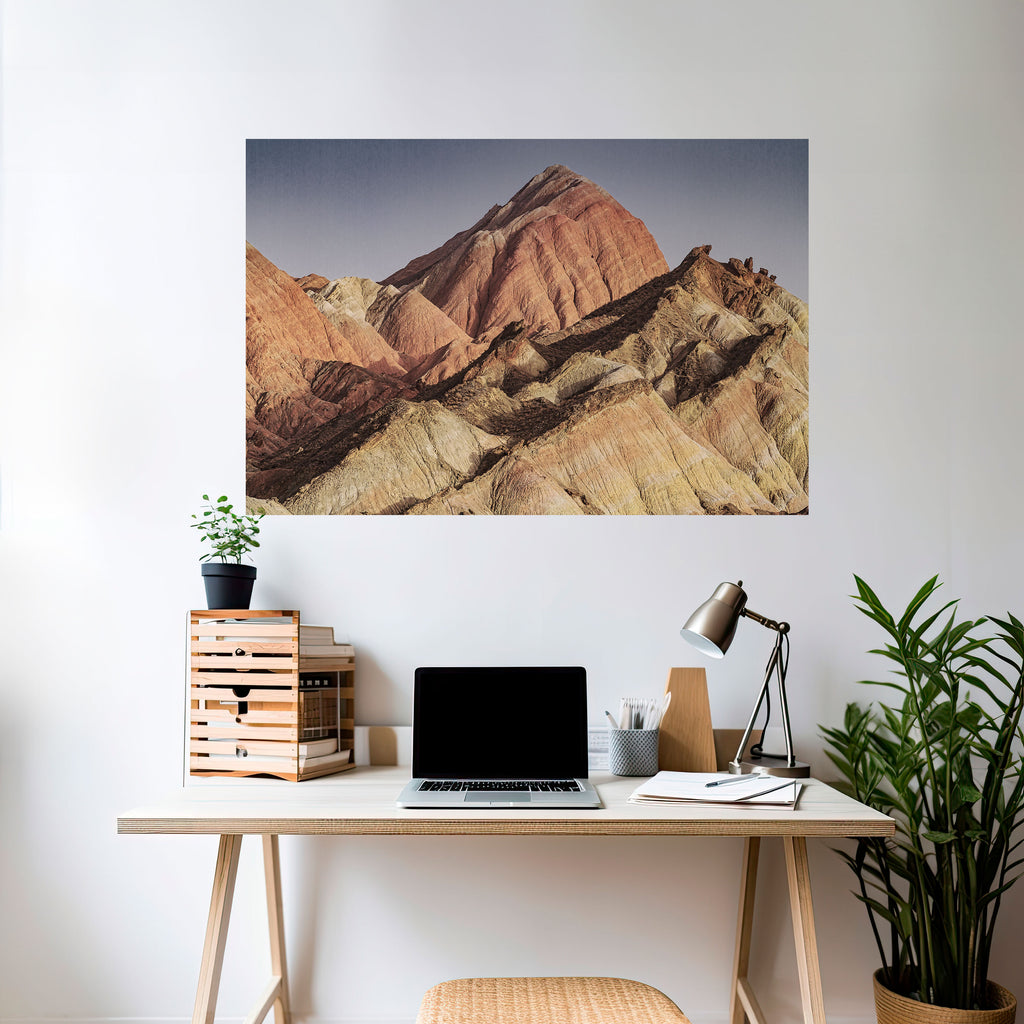 Póster horizontal autoadhesivo "Picos de sueños pintados"