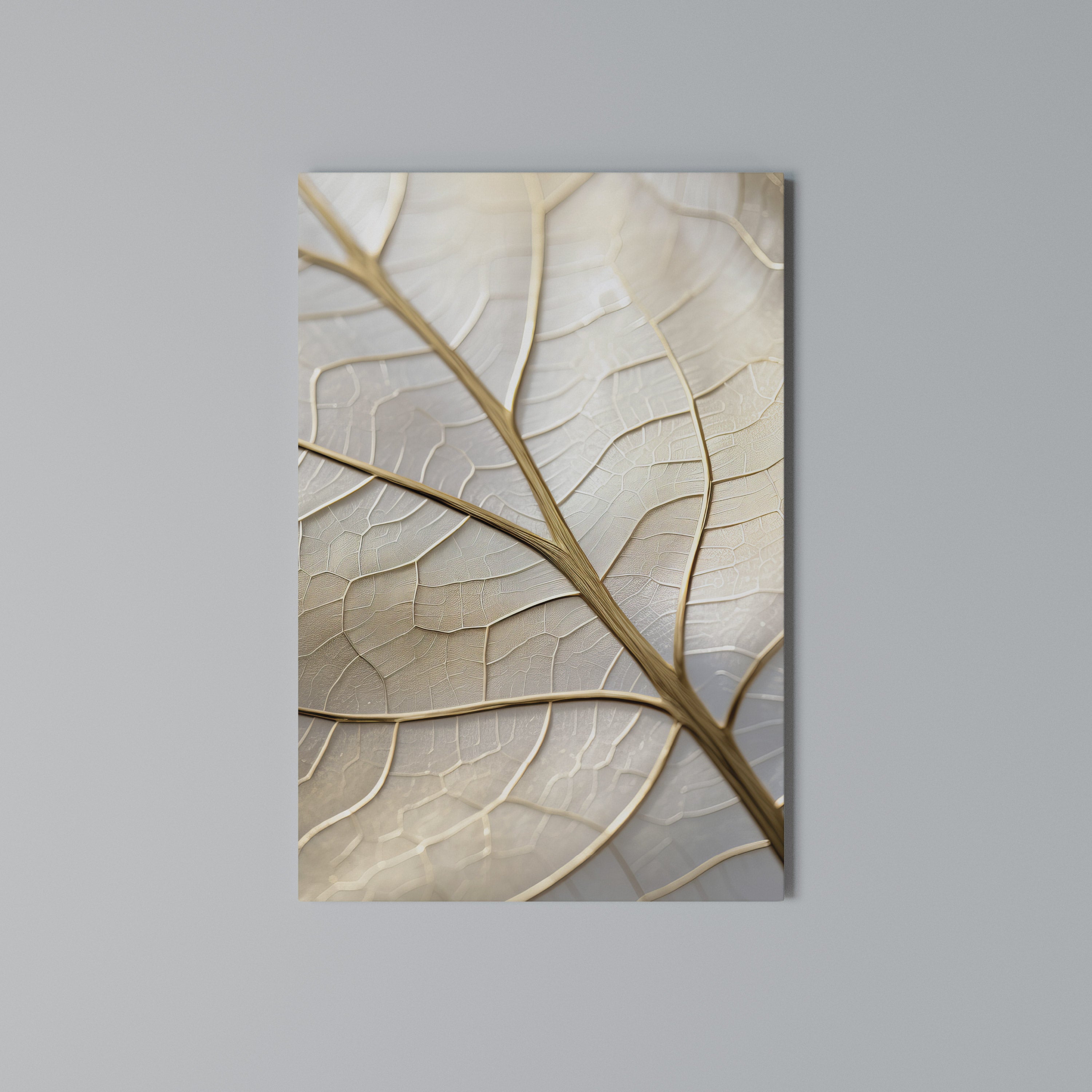 GOLDEN LEAF WHISPERS Vertical Canvas Print
