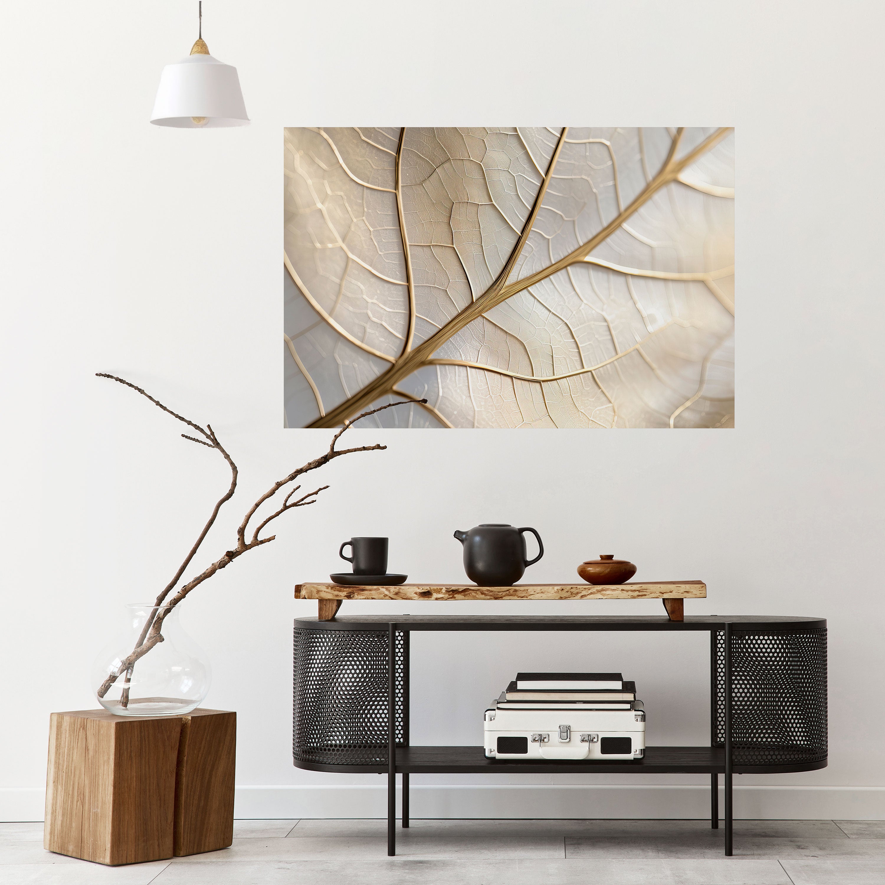 Póster horizontal autoadhesivo GOLDEN LEAF WHISPERS