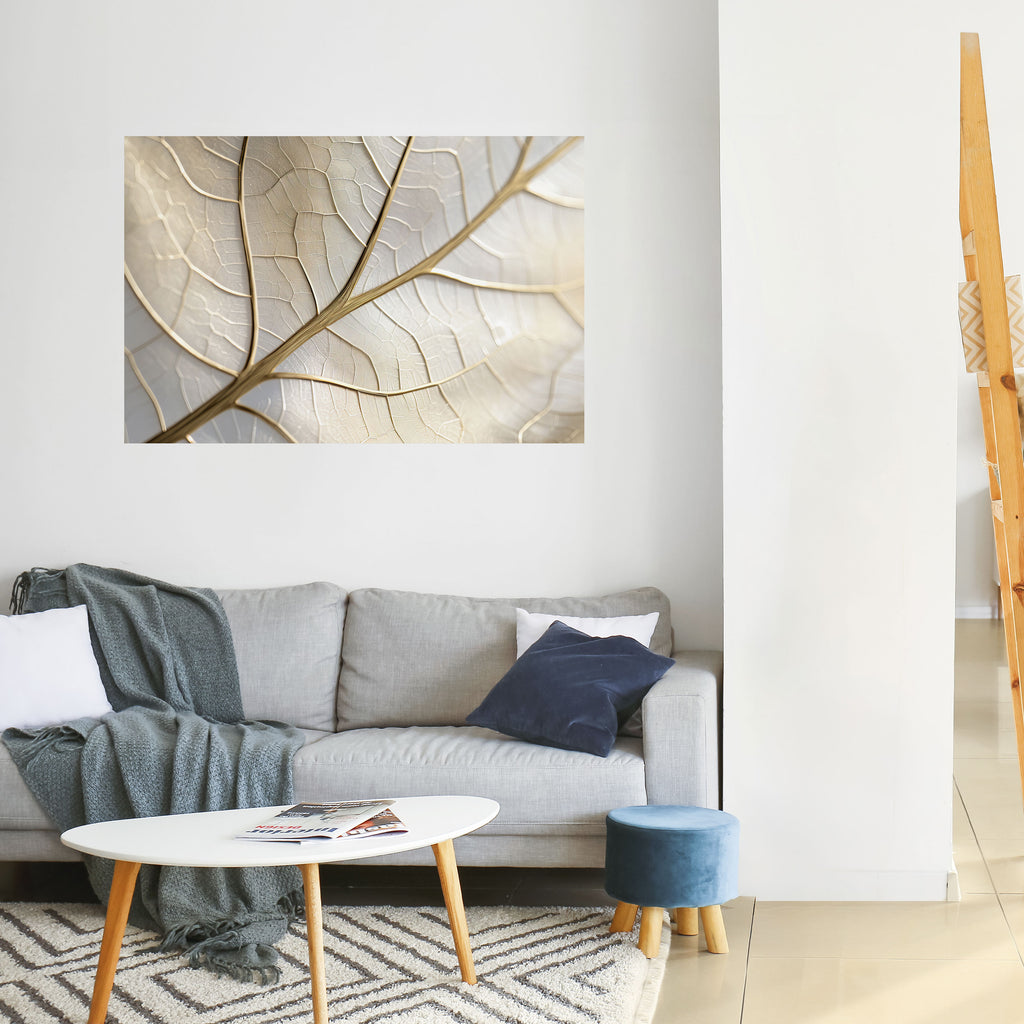 Póster horizontal autoadhesivo GOLDEN LEAF WHISPERS