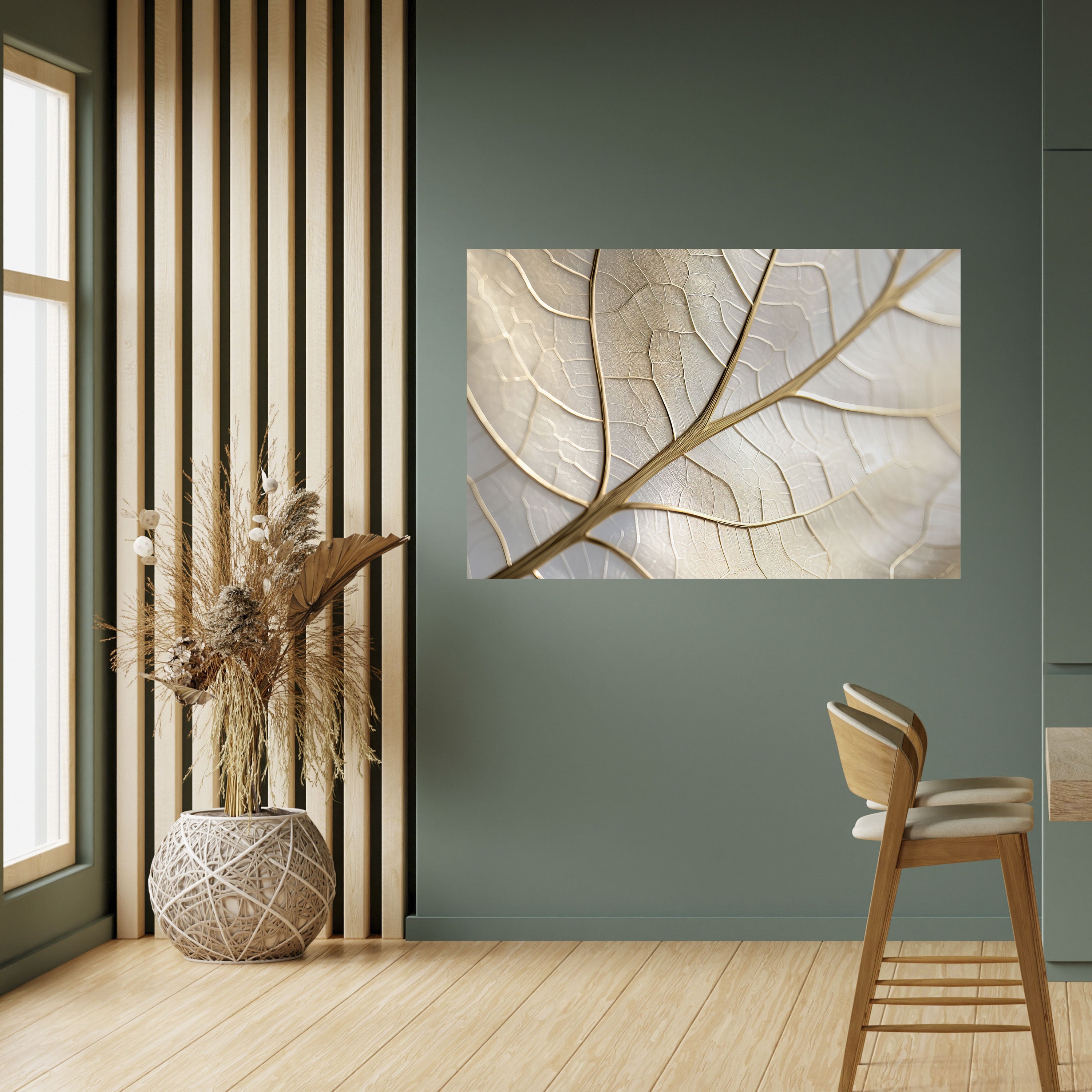 Póster horizontal autoadhesivo GOLDEN LEAF WHISPERS