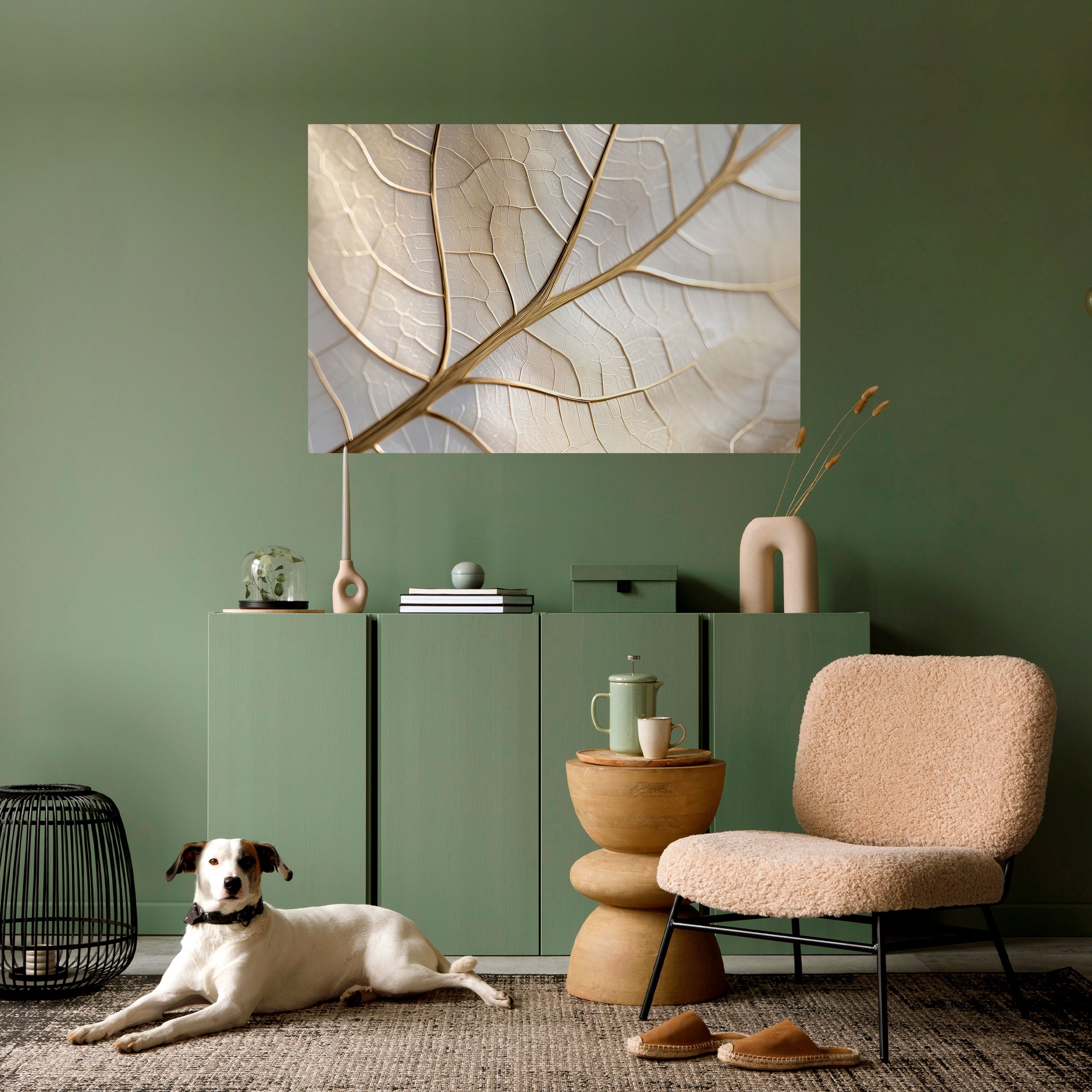 Póster horizontal autoadhesivo GOLDEN LEAF WHISPERS