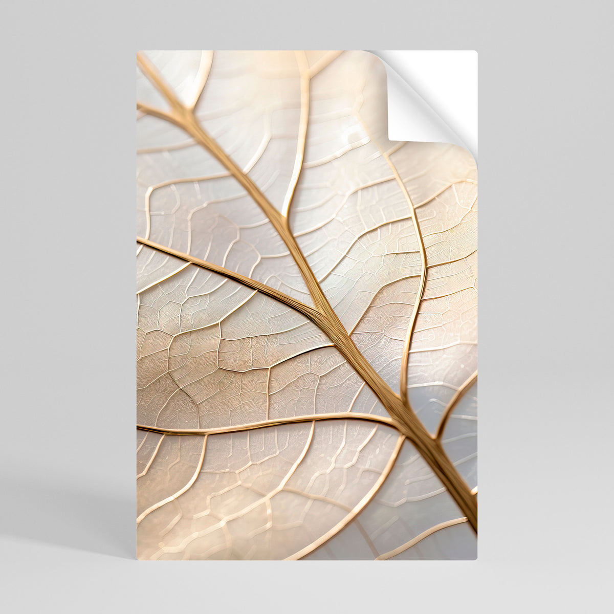 GOLDEN LEAF WHISPERS Póster adhesivo vertical