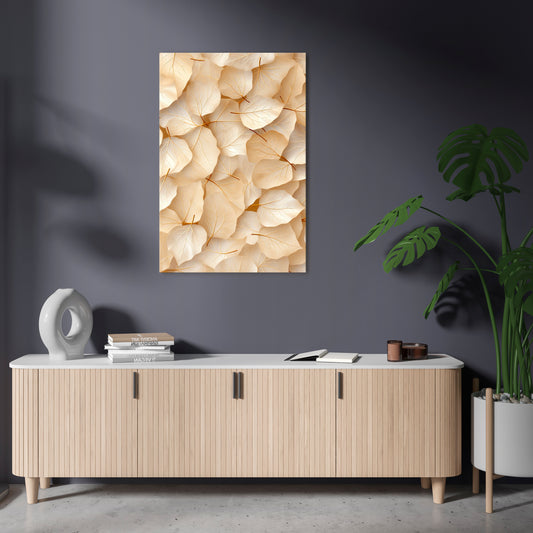 VELLUM LEAF SYMPHONY Vertical Canvas Print