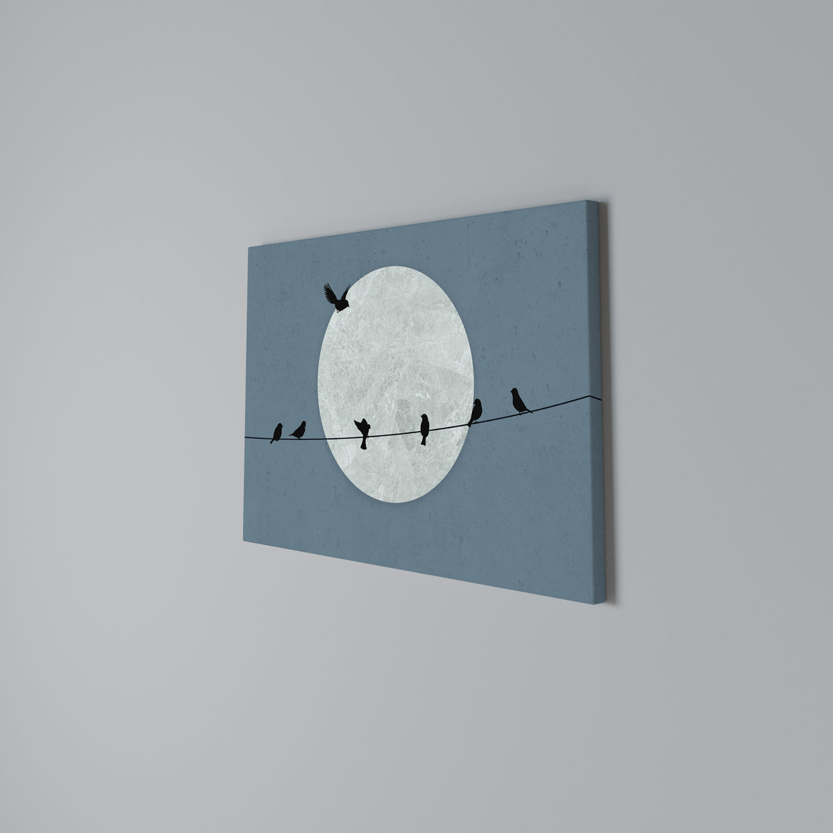 MOONLIT REST Cuadro en lienzo horizontal