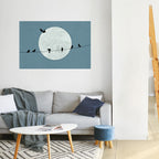 MOONLIT REST Peel and Stick Horizontal Poster