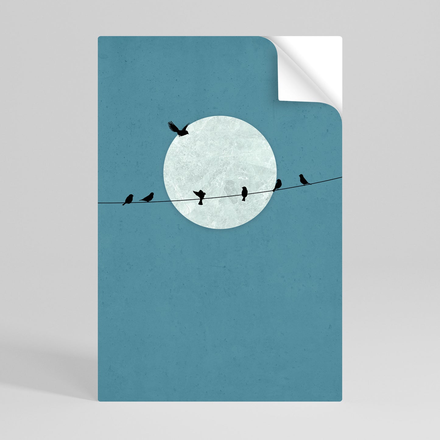 MOONLIT REST Póster adhesivo vertical