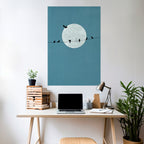 MOONLIT REST Peel and Stick Vertical Poster