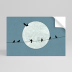MOONLIT REST Peel and Stick Horizontal Poster