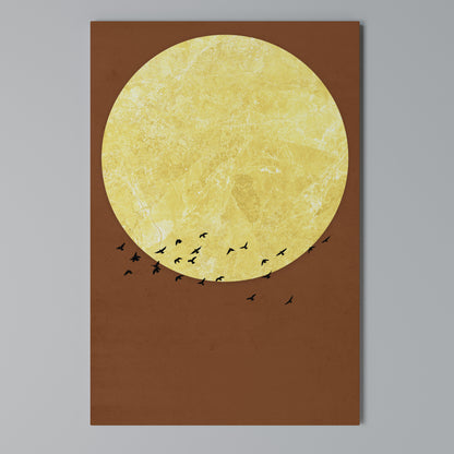 MOONLIT MIGRATION Vertical Canvas Print