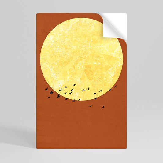 MOONLIT MIGRATION Póster adhesivo vertical