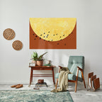 MOONLIT MIGRATION Peel and Stick Horizontal Poster