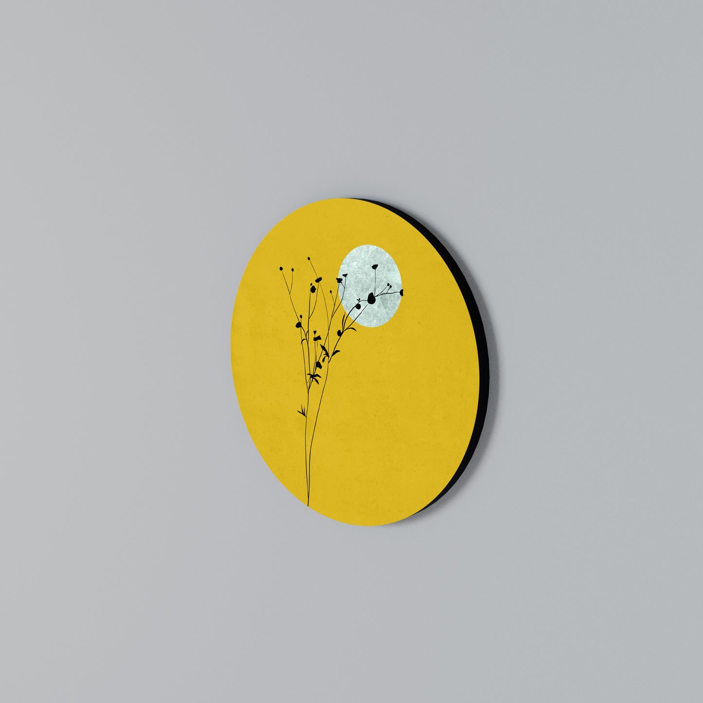 RISE IN THE LIGHT Arte de pared redondo