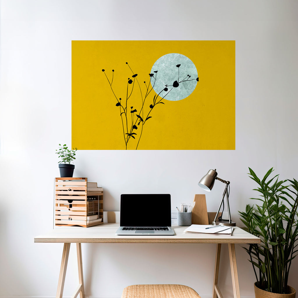 Póster horizontal autoadhesivo "Ascender en la luz"