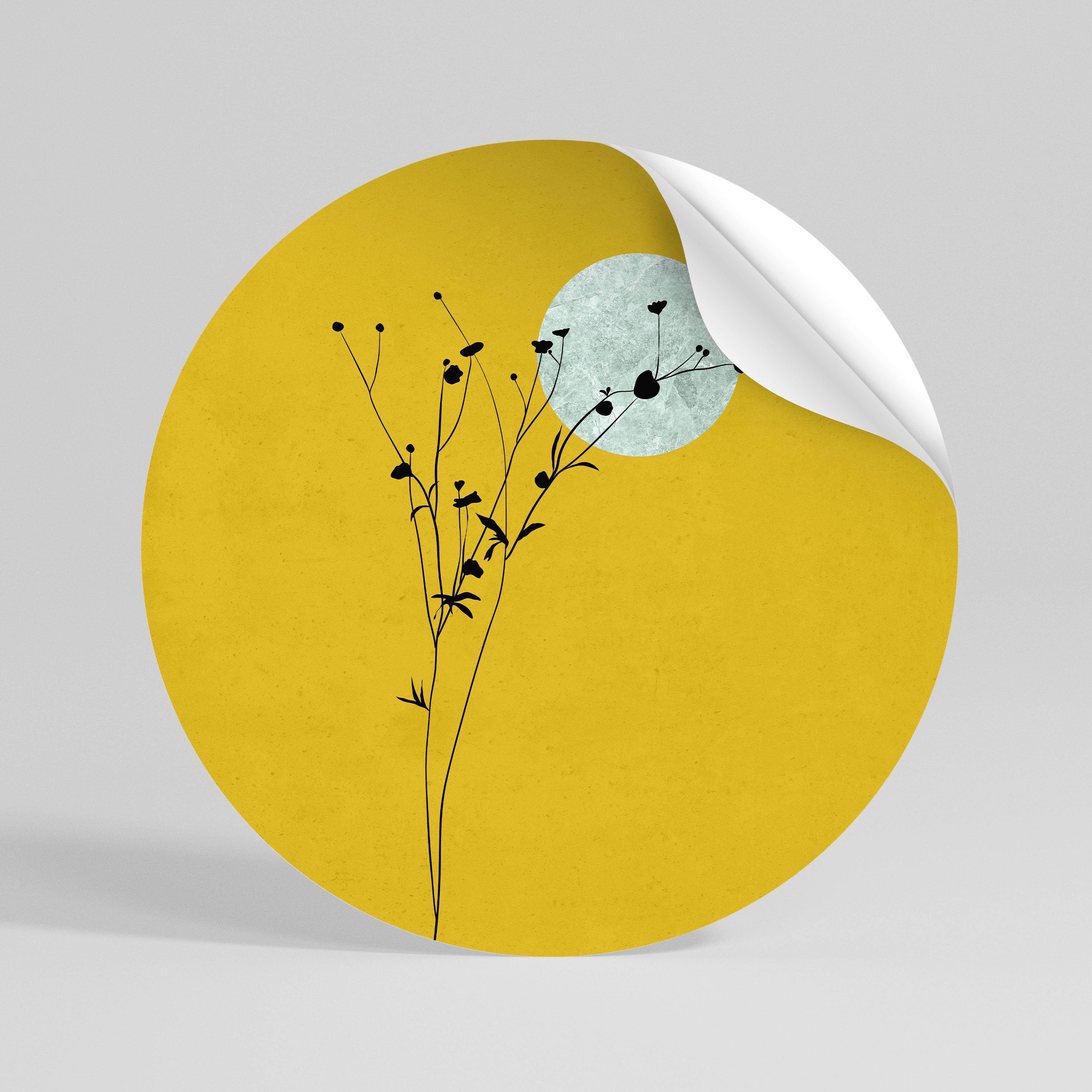 RISE IN THE LIGHT Vinilo adhesivo redondo