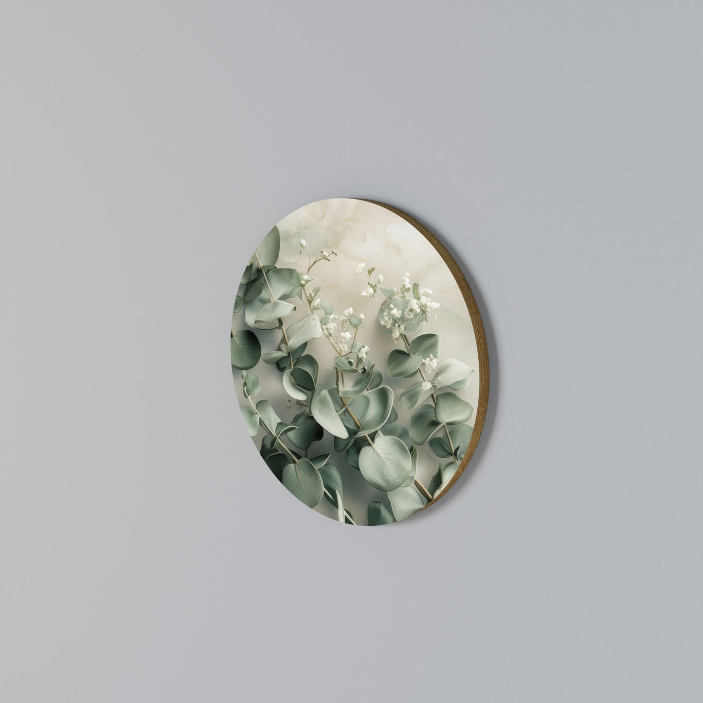 ELEGANT LEAF BALLET Arte de pared redondo