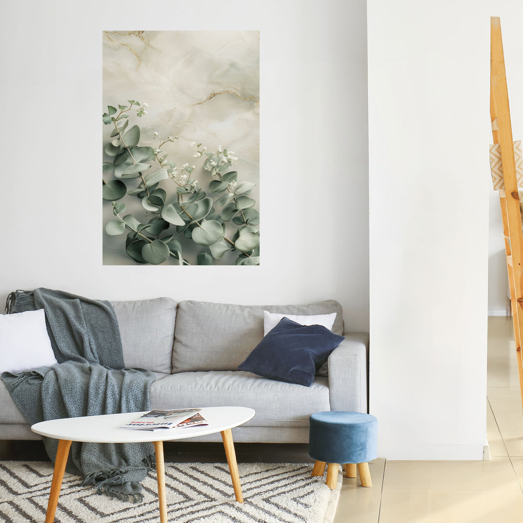 ELEGANT LEAF BALLET Peel and Stick Vertical Poster