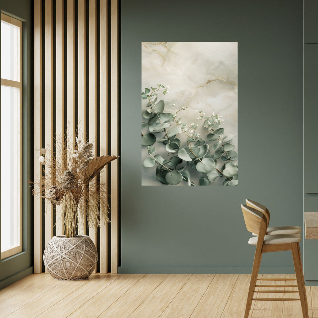 ELEGANT LEAF BALLET Peel and Stick Vertical Poster