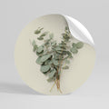 FOLIAGE FANTASIES Peel and Stick Round Sticker