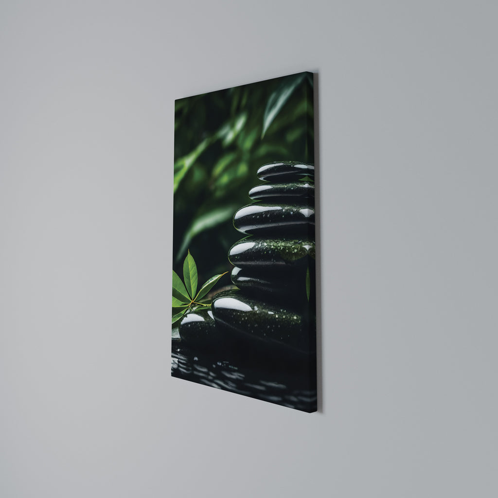HARMONY STONES Vertical Canvas Print