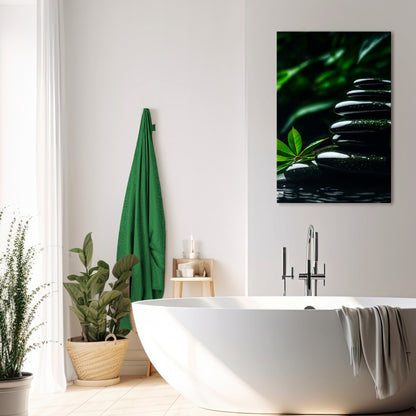 HARMONY STONES Vertical Canvas Print