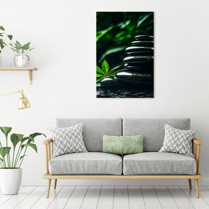 HARMONY STONES Vertical Canvas Print