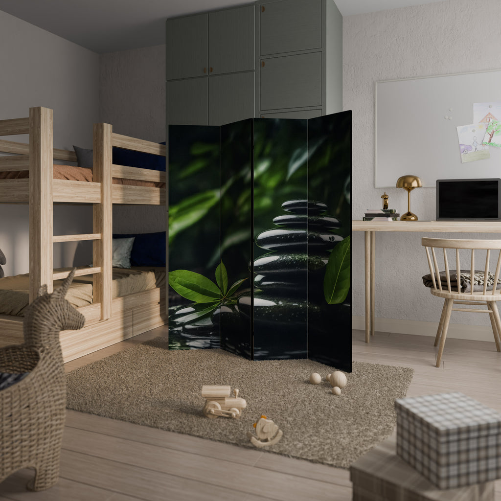 Divisor de ambientes decorativo de 4 paneles HARMONY STONES