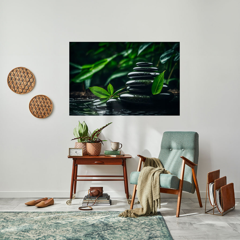 Póster horizontal autoadhesivo PIEDRAS DE LA ARMONÍA