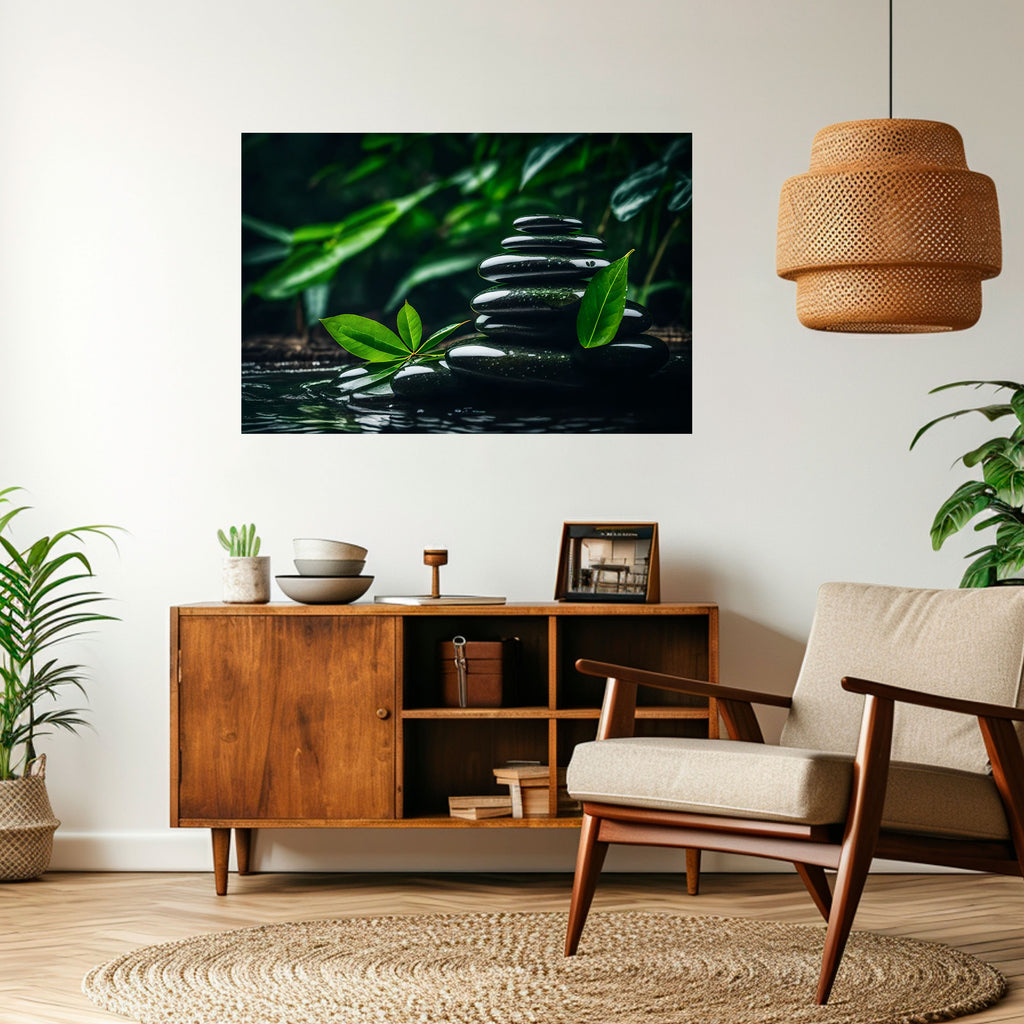 Póster horizontal autoadhesivo PIEDRAS DE LA ARMONÍA