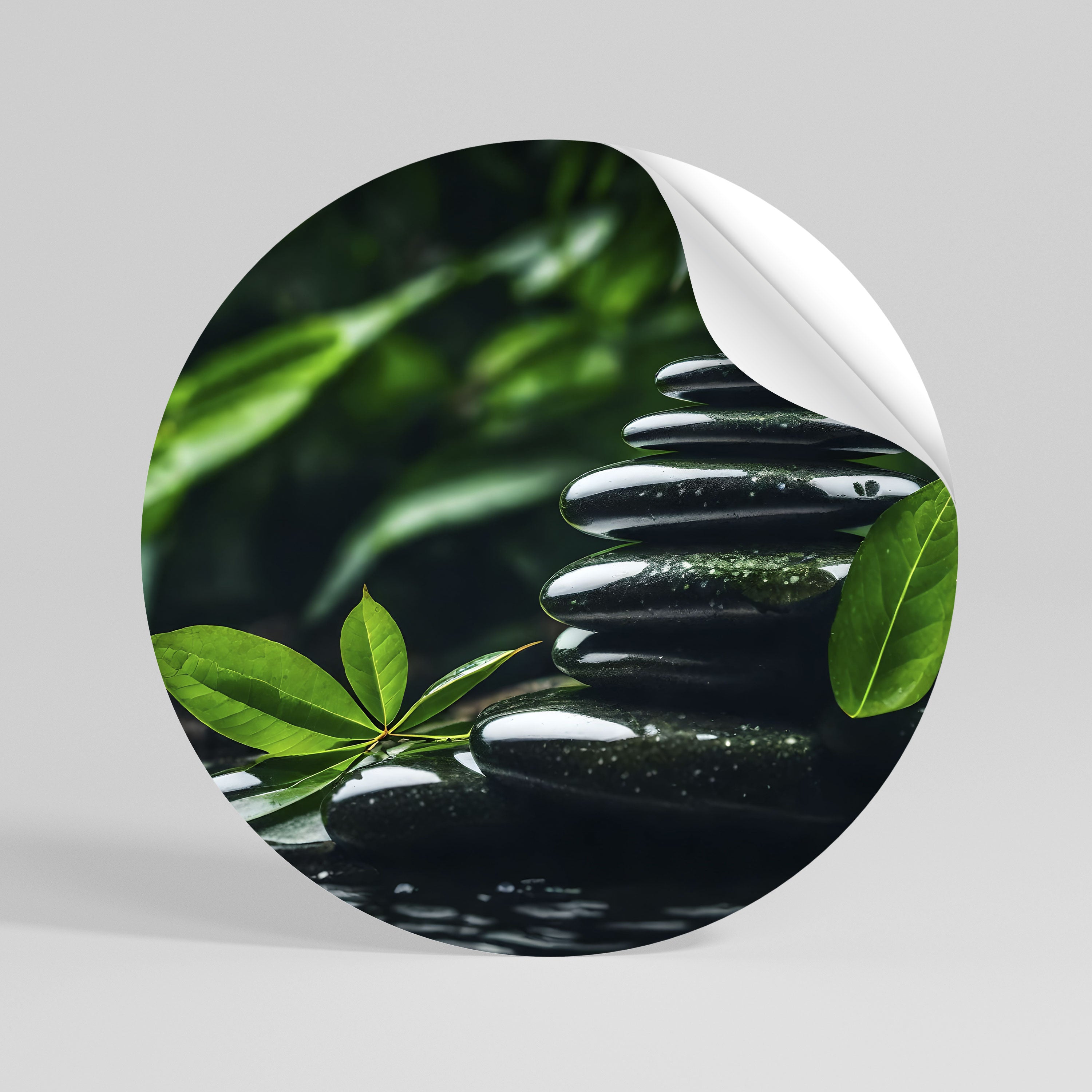 HARMONY STONES Vinilo adhesivo redondo