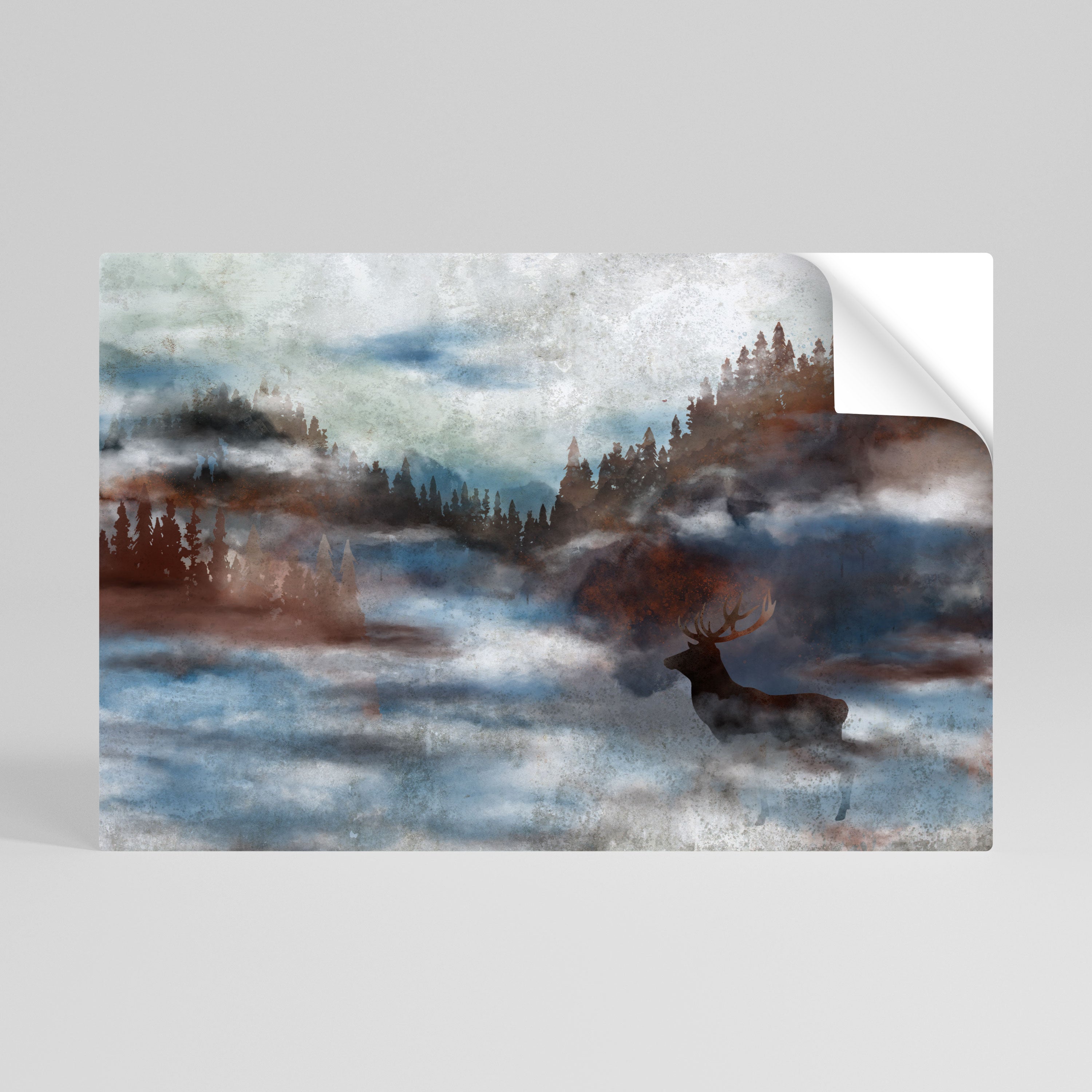 HARMONY IN HAZE Póster adhesivo horizontal