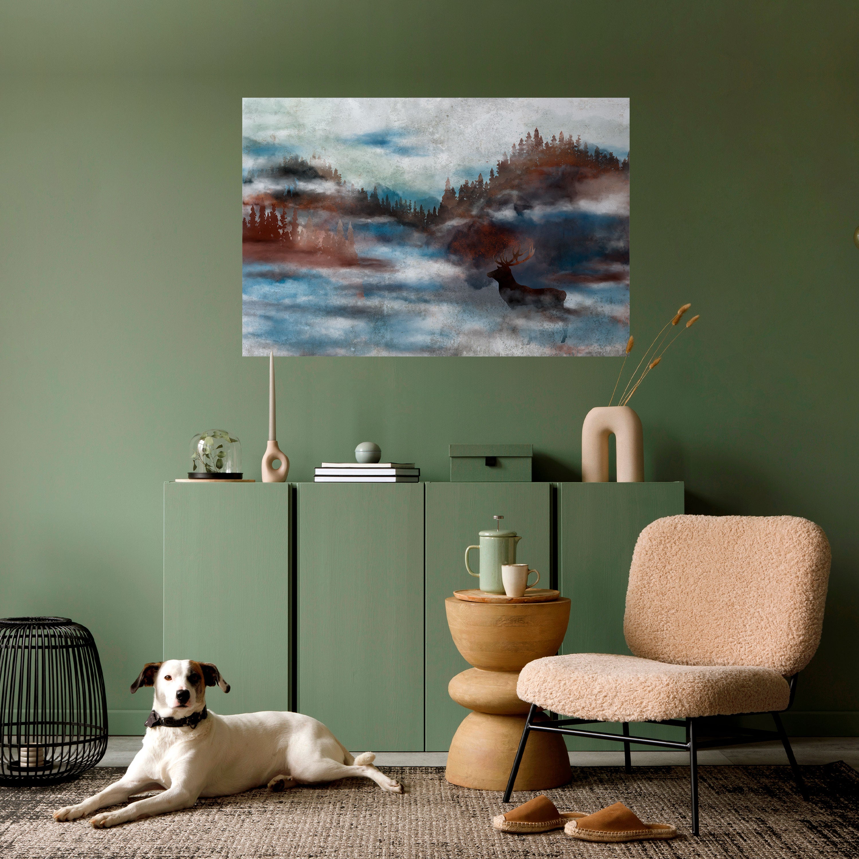 Póster horizontal autoadhesivo "ARMONÍA EN LA BRUMA"