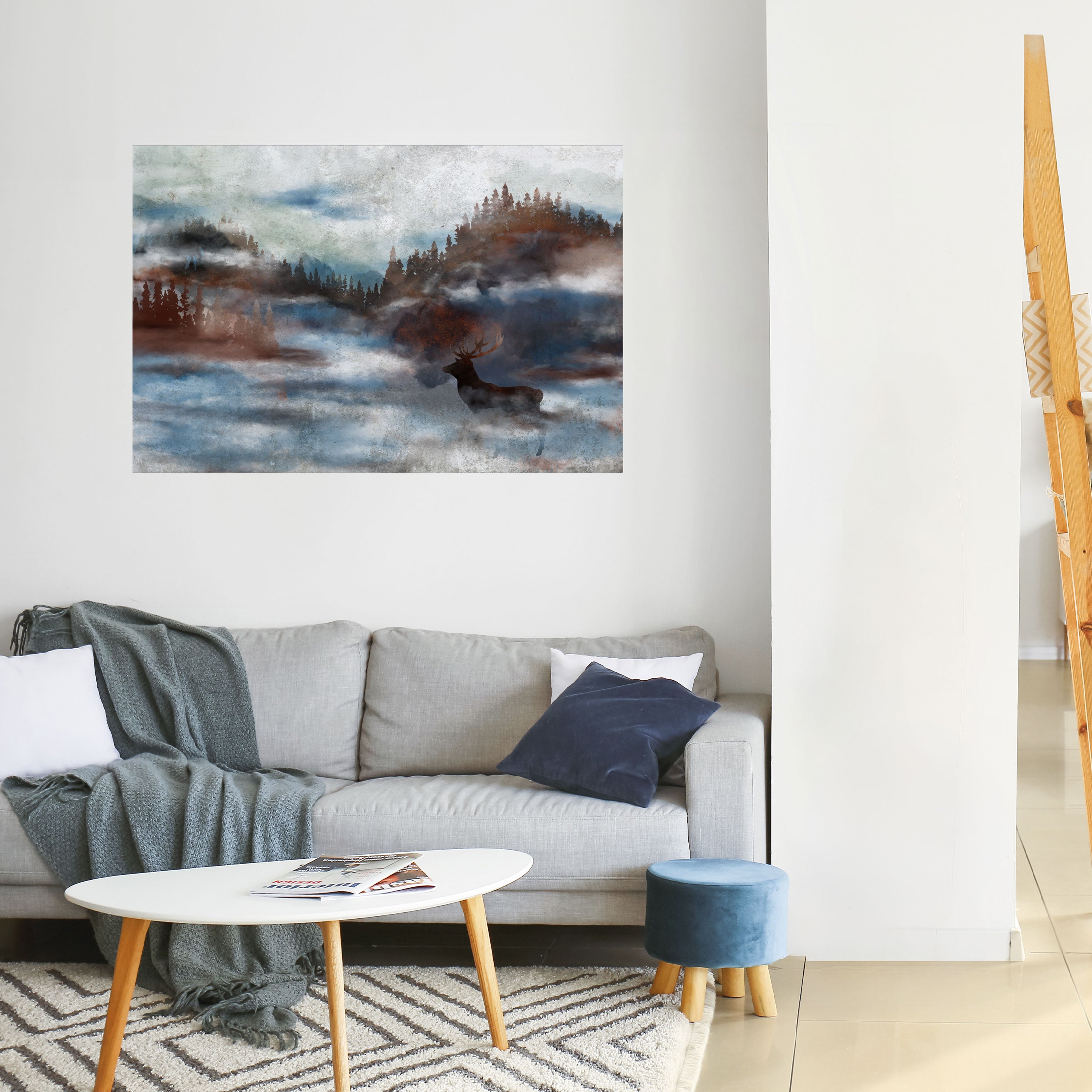 Póster horizontal autoadhesivo "ARMONÍA EN LA BRUMA"