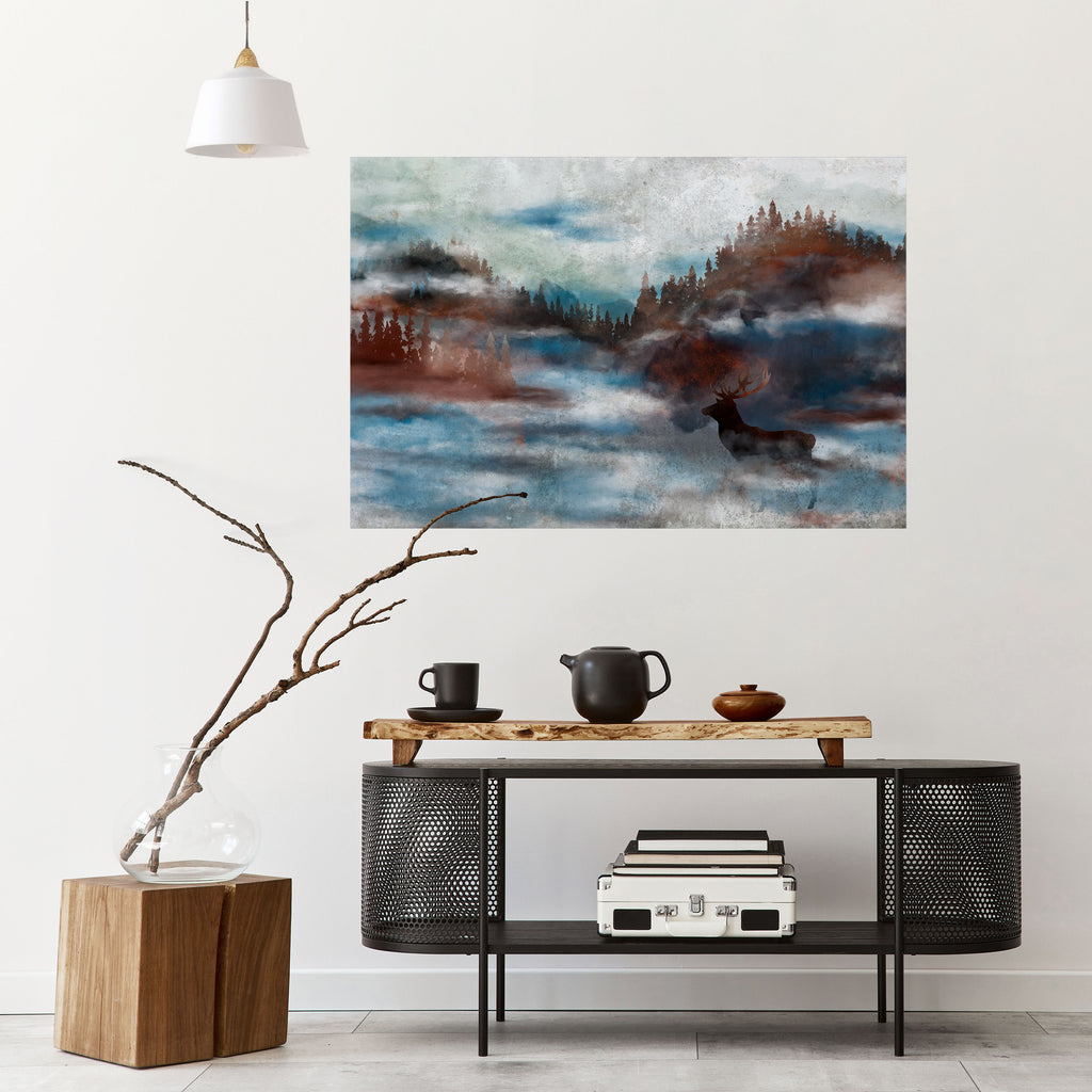 Póster horizontal autoadhesivo "ARMONÍA EN LA BRUMA"