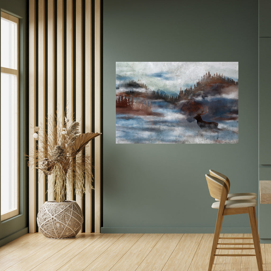 Póster horizontal autoadhesivo "ARMONÍA EN LA BRUMA"
