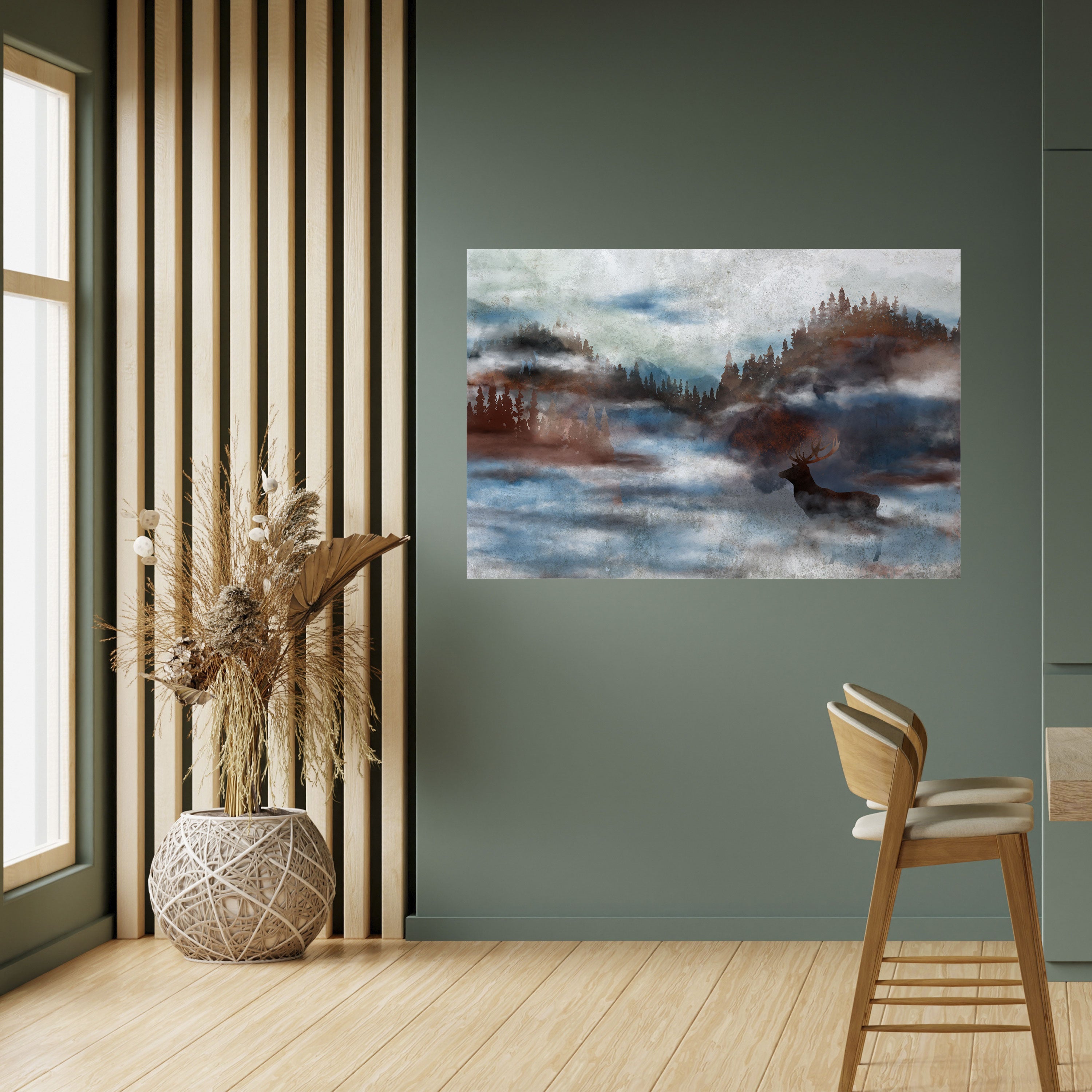 Póster horizontal autoadhesivo "ARMONÍA EN LA BRUMA"