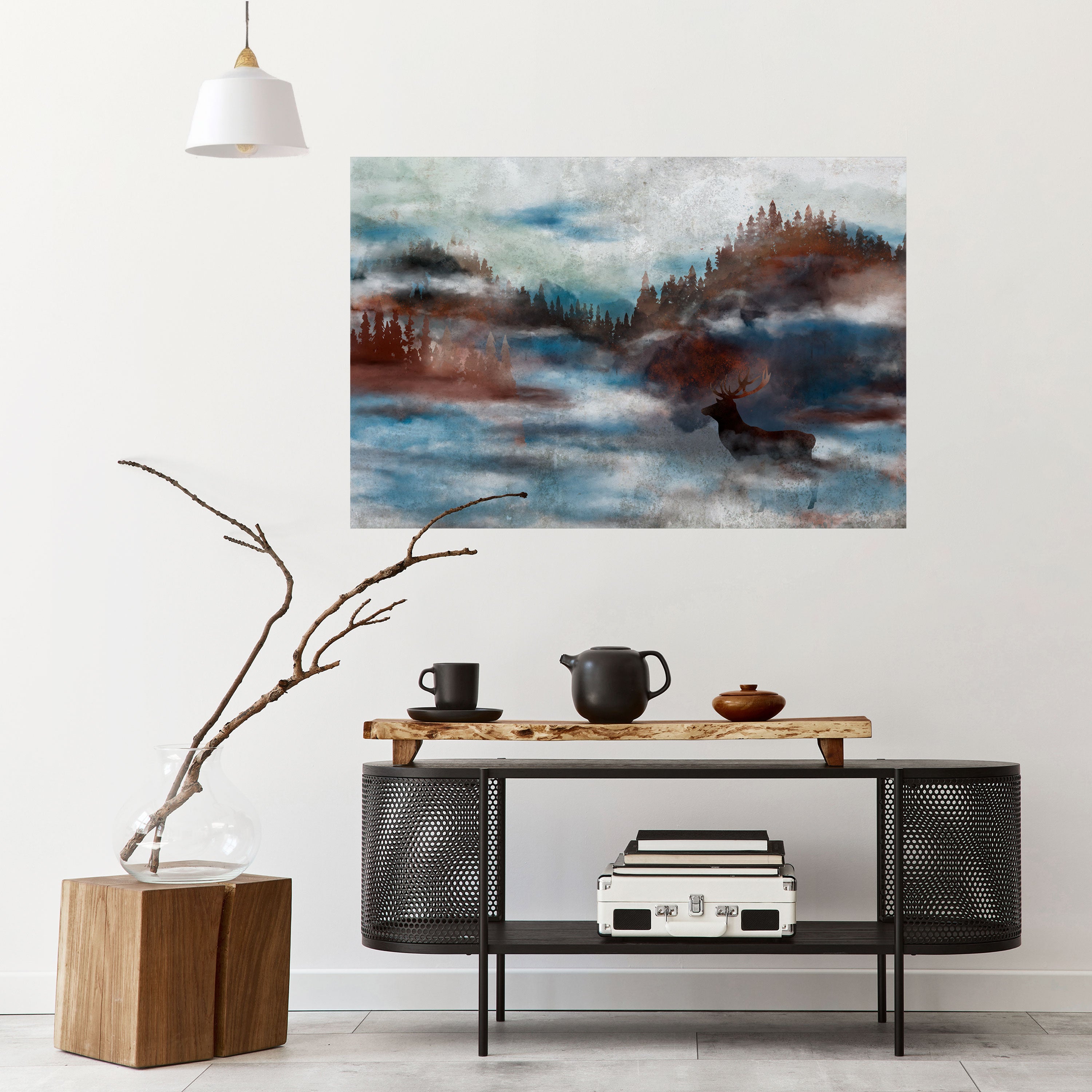 Póster horizontal autoadhesivo "ARMONÍA EN LA BRUMA"