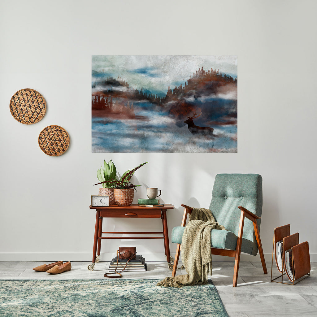 Póster horizontal autoadhesivo "ARMONÍA EN LA BRUMA"