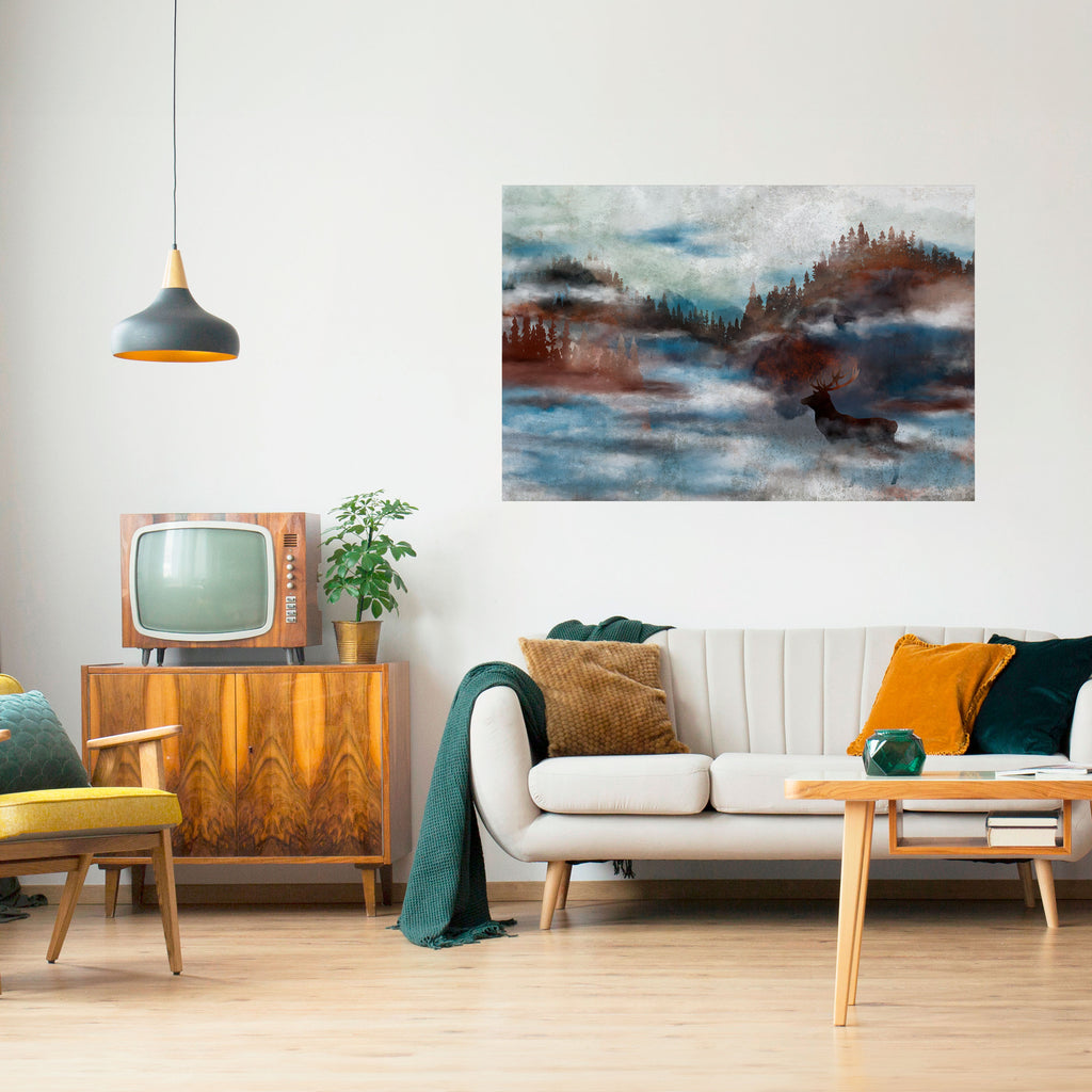 Póster horizontal autoadhesivo "ARMONÍA EN LA BRUMA"