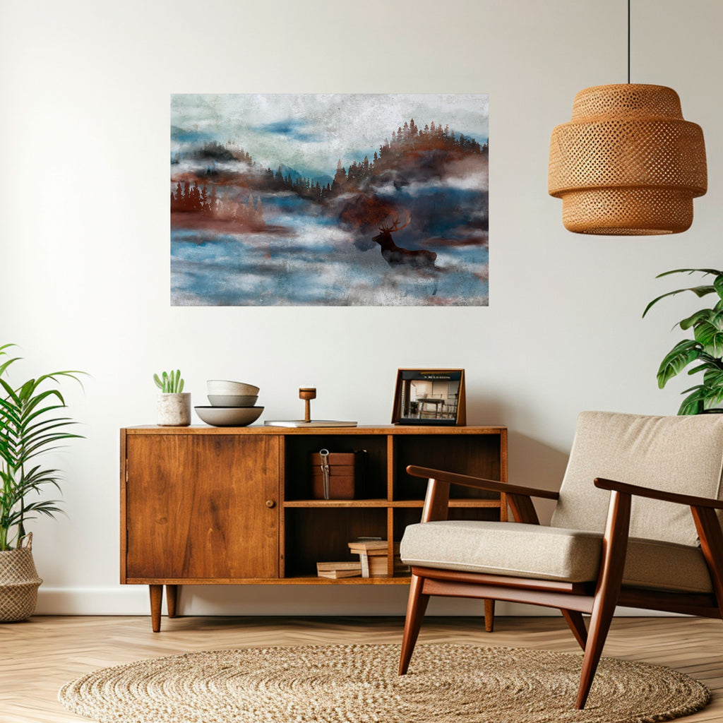 Póster horizontal autoadhesivo "ARMONÍA EN LA BRUMA"