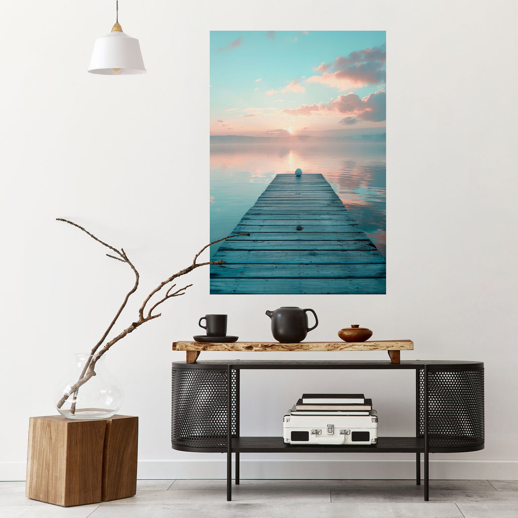 GENTLE MORNING MYSTIQUE Peel and Stick Vertical Poster