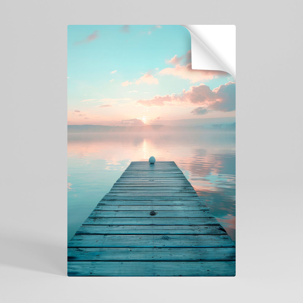 GENTLE MORNING MYSTIQUE Peel and Stick Vertical Poster