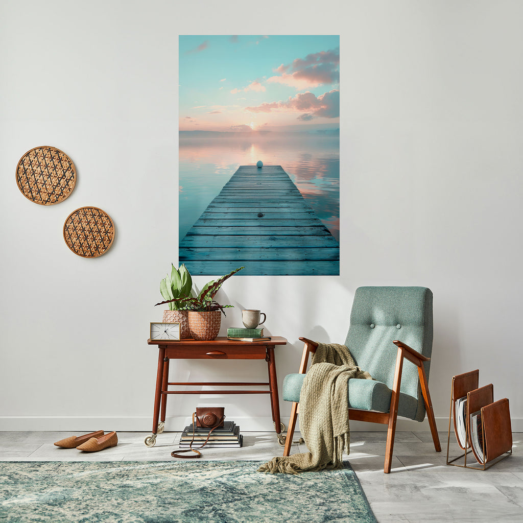 GENTLE MORNING MYSTIQUE Peel and Stick Vertical Poster